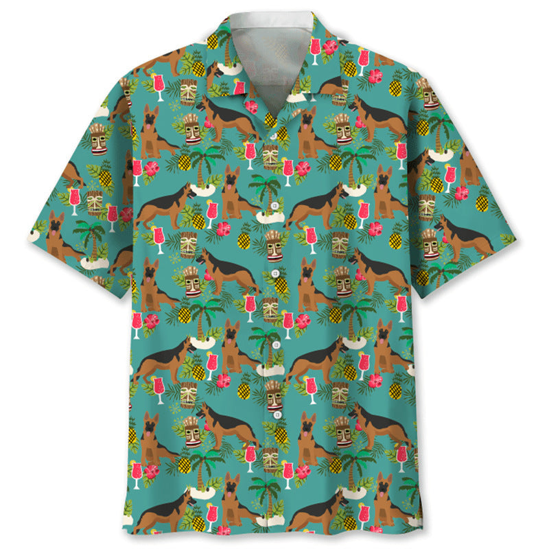 Trendy Cool Fashion Vintage Printed Shirt Men's Summer