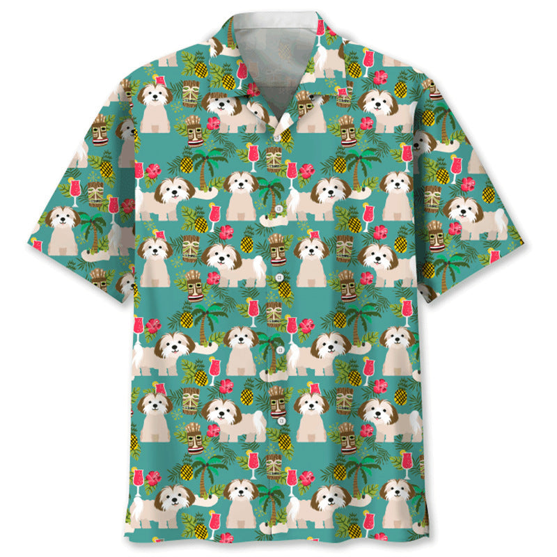Trendy Cool Fashion Vintage Printed Shirt Men's Summer
