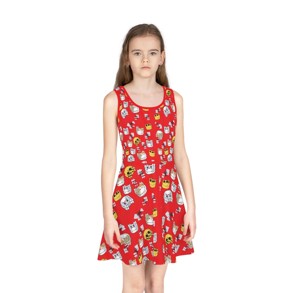 Twirl Dress – Lucky Cat Red Edition