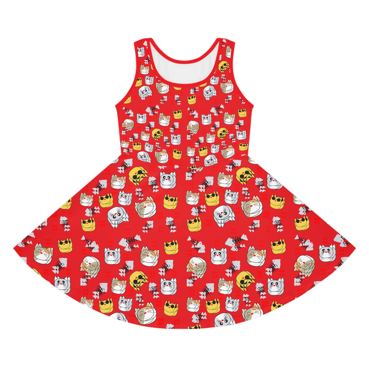 Twirl Dress – Lucky Cat Red Edition