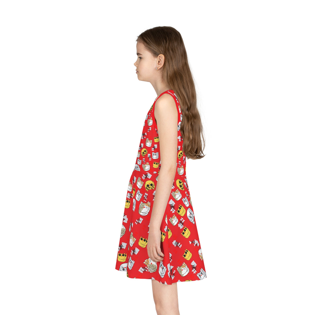 Twirl Dress – Lucky Cat Red Edition