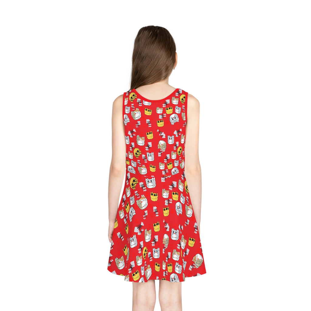 Twirl Dress – Lucky Cat Red Edition