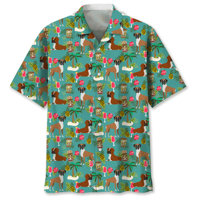 Trendy Cool Fashion Vintage Printed Shirt Men's Summer