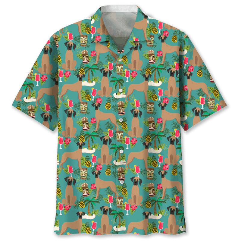 Trendy Cool Fashion Vintage Printed Shirt Men's Summer
