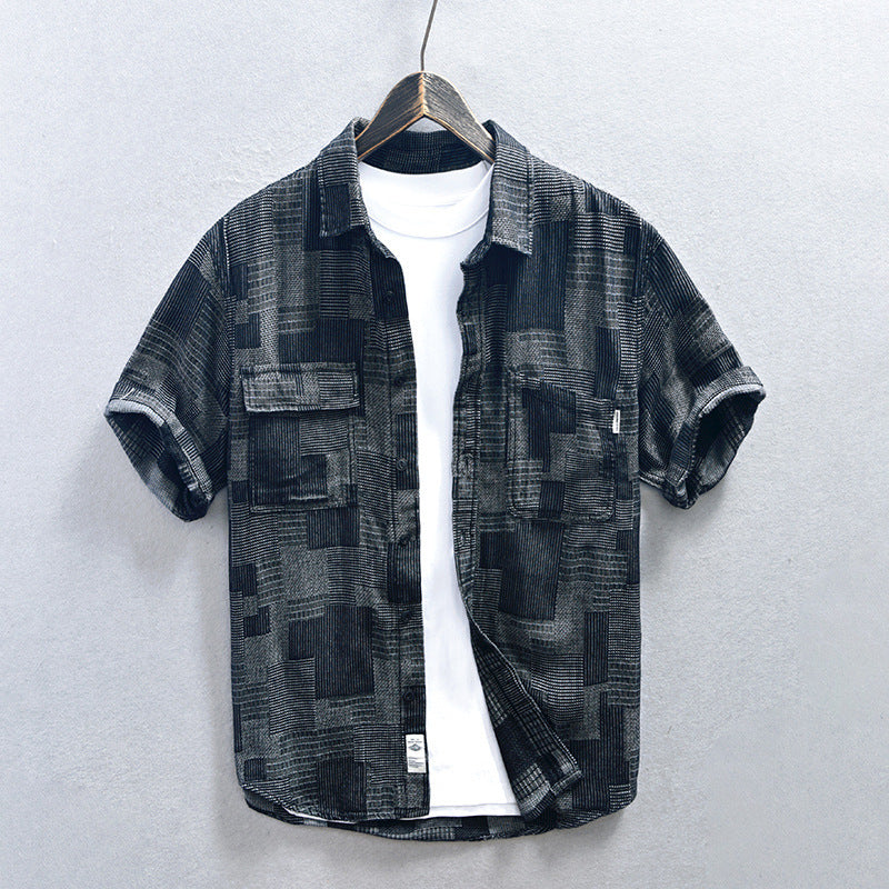 Men's Loose Casual Cowboy Sleeve Shirt