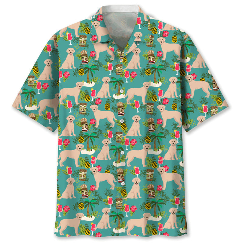 Trendy Cool Fashion Vintage Printed Shirt Men's Summer