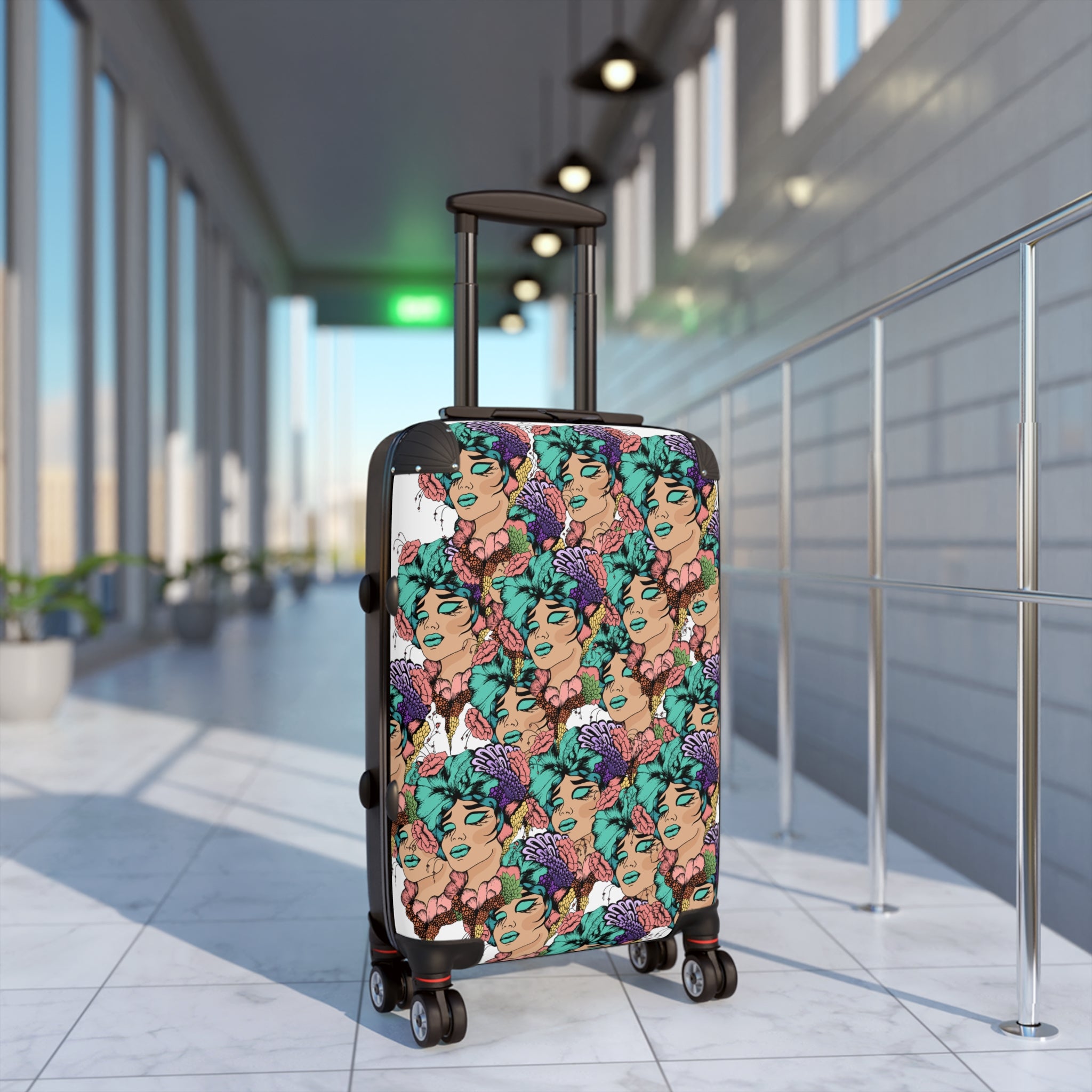 Spinner Luggage - Flora Femme