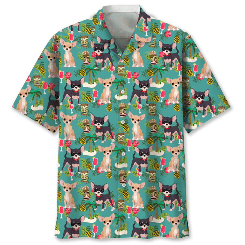Trendy Cool Fashion Vintage Printed Shirt Men's Summer