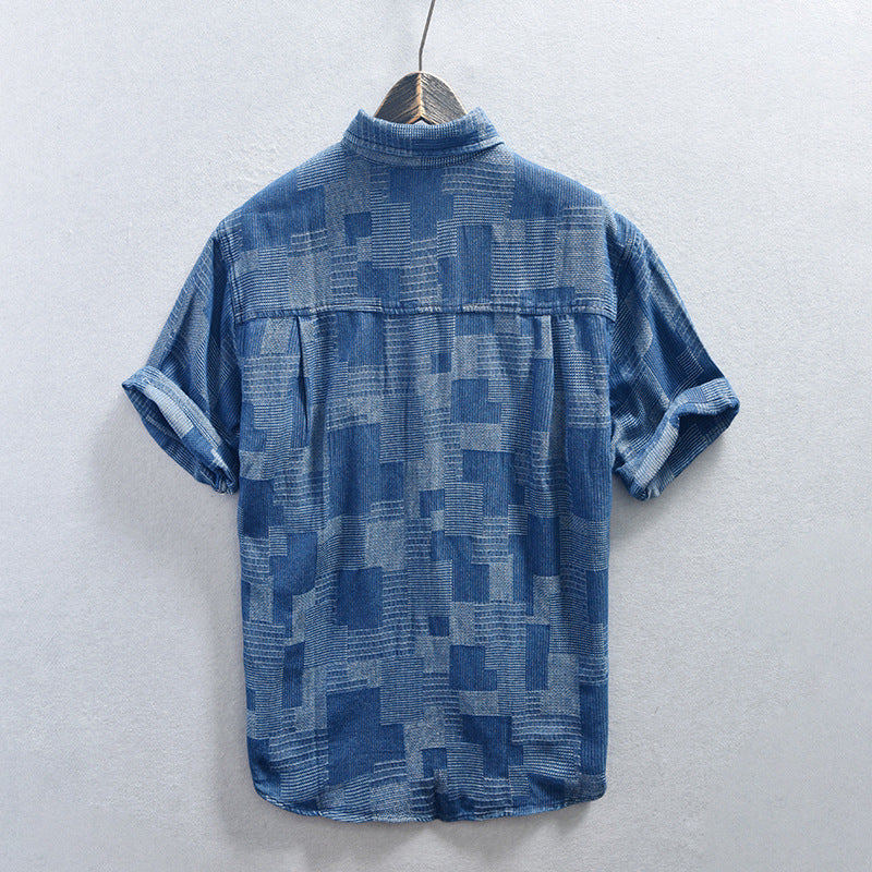 Men's Loose Casual Cowboy Sleeve Shirt