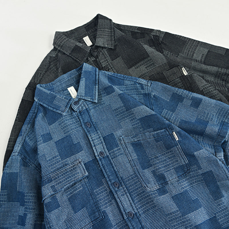 Men's Loose Casual Cowboy Sleeve Shirt